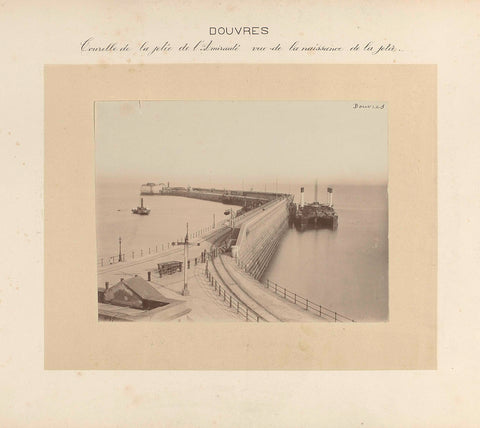 View of the dam in the port of Dover, Jacolette, 1891 Canvas Print