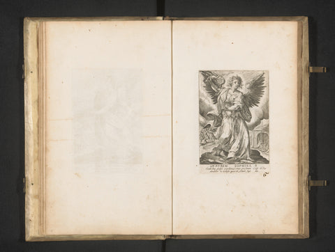 Archangel Jophiël, Crispijn van de Passe (I), 1670 - 1726 Canvas Print