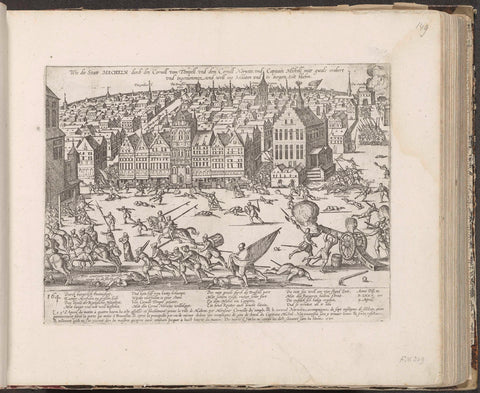 Conquest of Mechelen, 1580, Frans Hogenberg, 1581 - c. 1585 Canvas Print