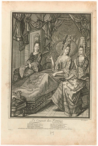 Le Caquet des femmes, Nicolas Arnoult, c. 1682-1722 Canvas Print