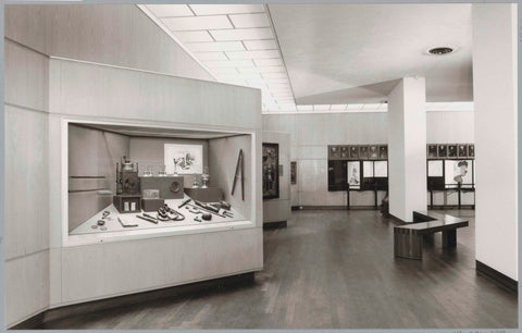 Room seen to the northeast with left in front of a display case with part of the Nova Zembla collection, 1991 Canvas Print