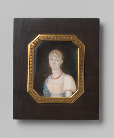 Portret of jonkvrouw Johanna Cornelia Mollerus (1792-1844), Louis-Marie Autissier, 1808 Canvas Print