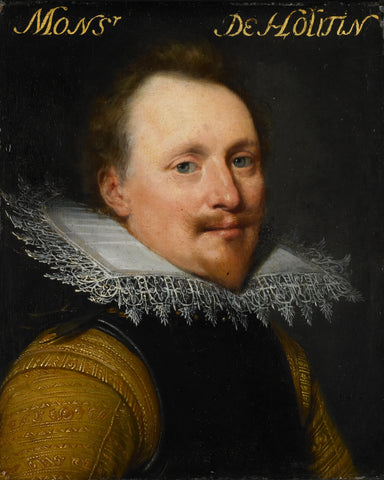 Portrait of Willem de Soete de Laeke, Lord of Hautain, Jan Antonisz van Ravesteyn (workshop of), c. 1609 - c. 1633 Canvas Print