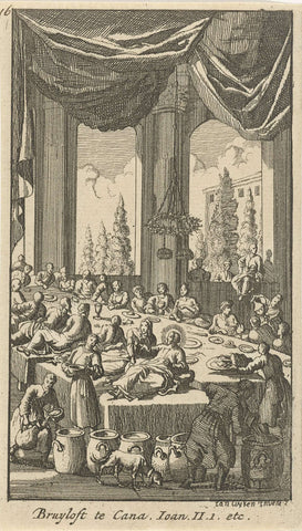 Wedding at Cana, anonymous, 1720 Canvas Print