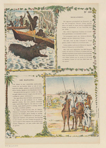 Mozambië / De Sahara, A. de Ker (possibly), 1894–1959 Canvas Print