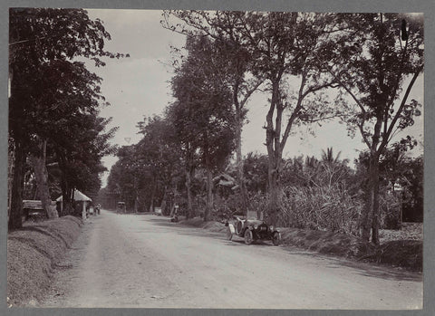 Car along a road, anonymous, c. 1900 - 1919 Canvas Print