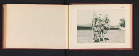 Three men with a camel at the World's Columbian Exposition in Chicago in 1893, Charles Dudley Arnold, 1893 Canvas Print