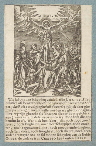 Christ on the Cross and Death, Christopher of Shechem (II), 1629 Canvas Print