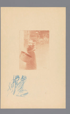 Brief aan Ninon, Théophile Alexandre Steinlen, 1897 Canvas Print