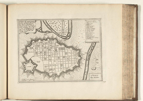 Map of Turin, 1726, anonymous, 1726 Canvas Print