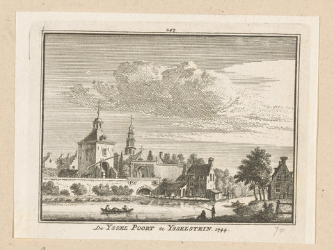 View of the IJsselpoort in IJsselstein, 1744, Hendrik Spilman, 1750 - 1792 Canvas Print