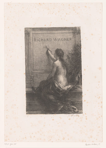 Titelprent voor: Richard Wagner, sa vie et ses œuvres, Henri Fantin-Latour, 1886 Canvas Print