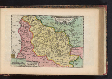 Map of Artesia, anonymous, 1735 Canvas Print