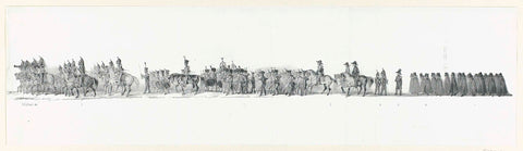 Funeral procession of King William I, 1844 (plate 1), Carel Christiaan Antony Last, 1844 Canvas Print