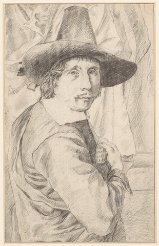 Portrait of Laurens van der Vinne (I), anonymous, 1658 - 1729 Canvas Print