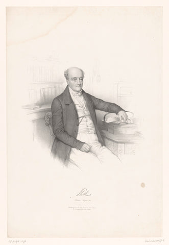 Portrait of General Rowland Hill, Émilien Desmaisons, 1841 Canvas Print