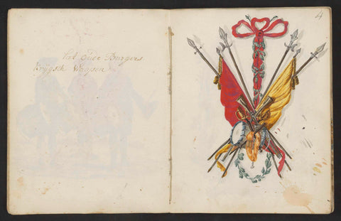 Coat of arms of the Amsterdam archery from 1770-1783, S.G. Casten, 1795 Canvas Print