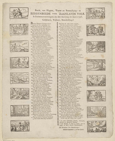 Representations from the New Testament, Dirck de Bray, 1796 Canvas Print