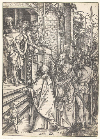 Christ shown to the people (Ecce homo), Albrecht Dürer, 1511 Canvas Print