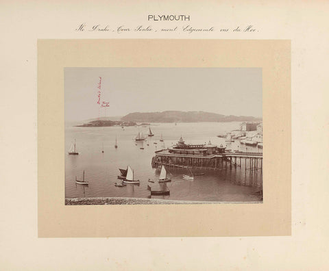 View of Plymouth Pier, anonymous, 1891 Canvas Print