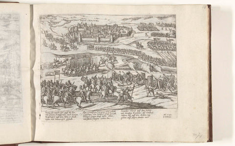 Duke of Parma besieges Neufchâtel-en-Bray, 1592, Frans Hogenberg (workshop or), 1592 - 1612 Canvas Print