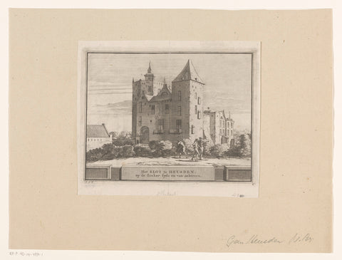 View of Oudheusden Castle, Jacobus Schijnvoet, 1711 - 1774 Canvas Print