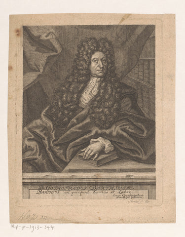 Portrait of Paul Anton, Martin Bernigeroth, 1730 - 1733 Canvas Print