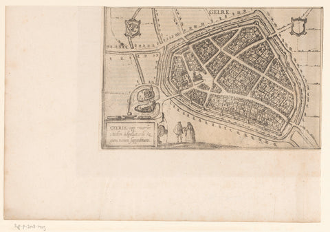 Map of Geldern, anonymous, in or after 1575 Canvas Print