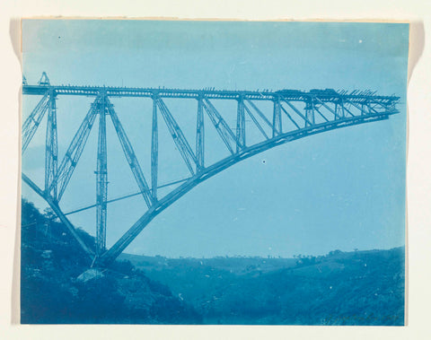 Construction of viaur viaduct in France by Societé de Construction des Battignolles, 17 September 1901, anonymous, 1901 Canvas Print