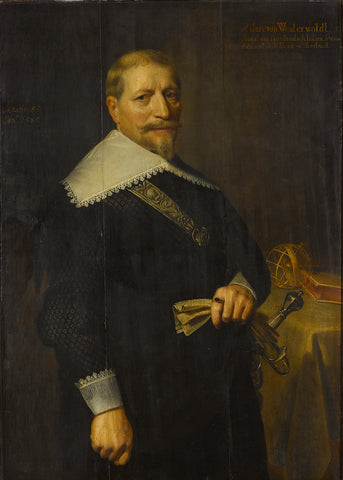 Portrait of Adam van Westerwolt (1580-1639), anonymous, 1636 Canvas Print