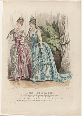 Le Moniteur de la Mode, 1887, Nr. 2337, No. 4 : Corsets Ceinture-Régent (...), Edouard Tailland, 1887 Canvas Print