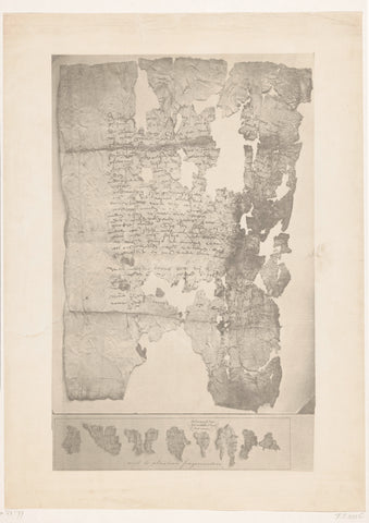 Fragment of a manuscript, Maurits Verveer, 1875 - 1903 Canvas Print