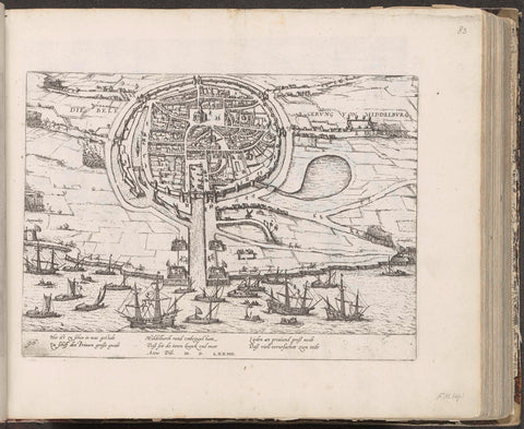 Siege of Middelburg, 1574, Frans Hogenberg, 1574 - c. 1578 Canvas Print