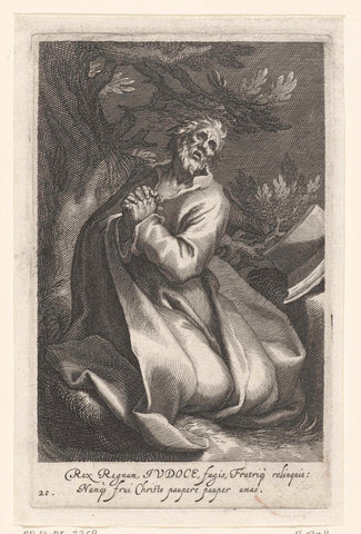 Saint Jodocus of Ponthieu, Boëtius Adamsz. Bolswert, 1590 - 1612 Canvas Print