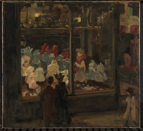 Shop Window, Isaac Israels, 1894 Canvas Print