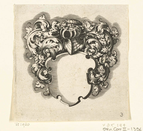 Coat of arms of Michiel van Eyck, Michiel le Blon, c. 1627 Canvas Print