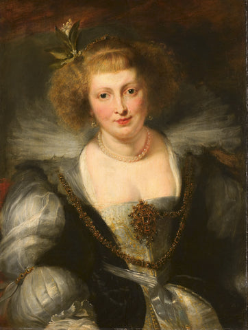 Portrait of Helena Fourment (1614-1673), the Artist’s Second Wife, Peter Paul Rubens (after), c. 1650 Canvas Print