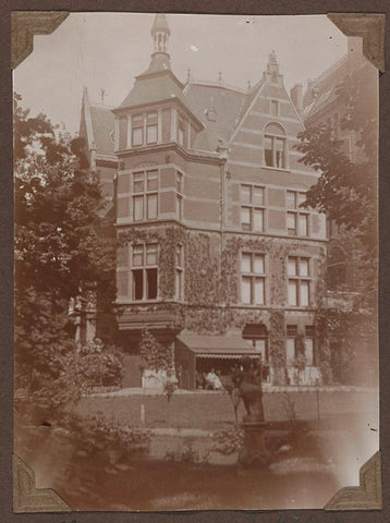 From an easterly direction view of the garden and the director's house in 1922, 1922 Canvas Print