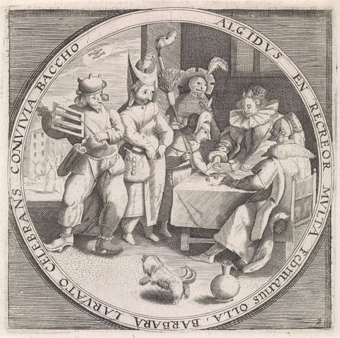 February: Lent, anonymous, 1574 - 1687 Canvas Print