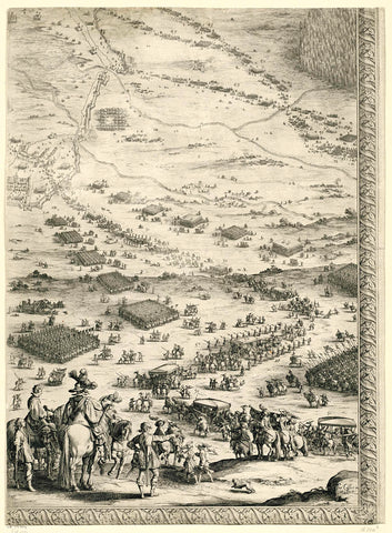 Siege of Breda, 27 August 1624-5 June 1625 (part lower right), Jacques Callot, 1628 Canvas Print