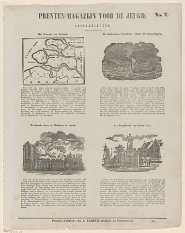 The province of Zeeland, Willem Bal, 1850 Canvas Print