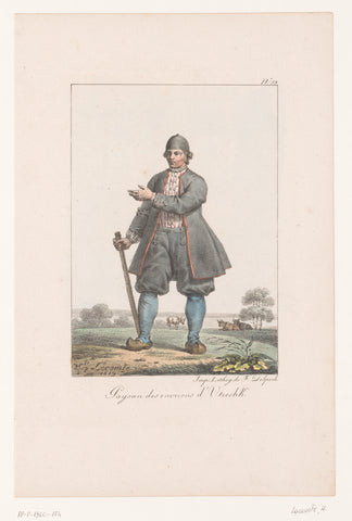 Farmer from the utrecht area, Hippolyte Lecomte, 1819 Canvas Print