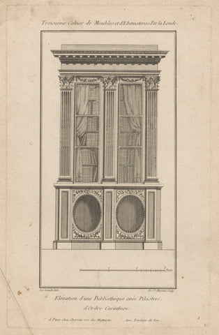 Bookcase, the Saint-Morien, 1784 - 1785 Canvas Print