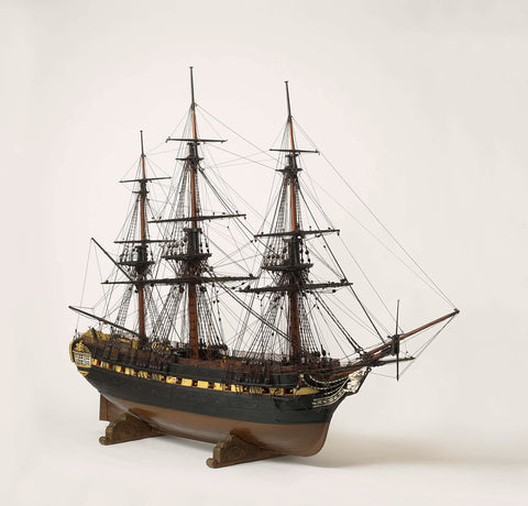 Model of the 32-gun frigate Euridice, 's Lands Werf Rotterdam, 1802 Canvas Print