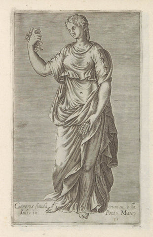 Sculpture of Ceres, anonymous, 1584 Canvas Print