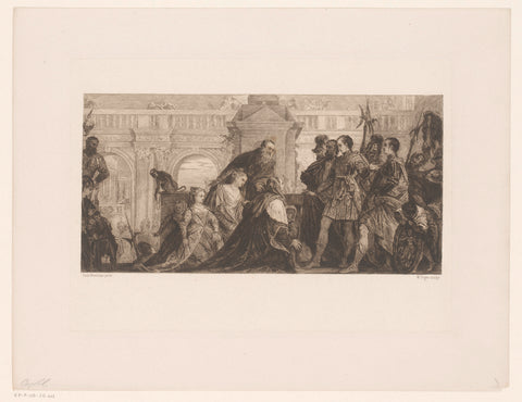 Generosity of Alexander the Great, William Unger, 1847 - 1889 Canvas Print