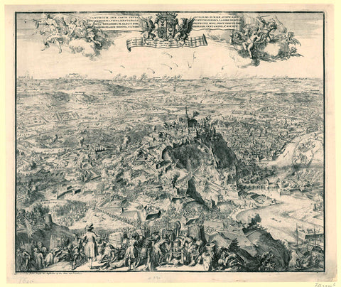 Siege and conquest of Namur, 1695, Romeyn de Hooghe, 1695 Canvas Print