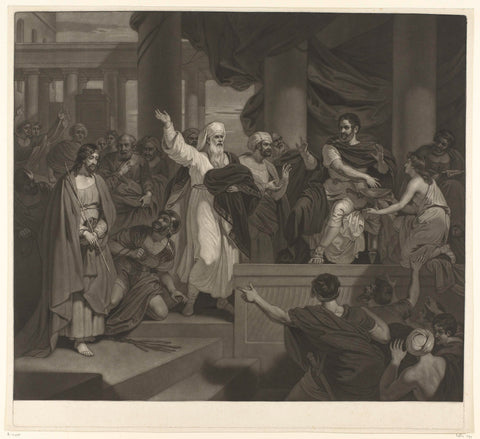 Christ before Pilate, Charles Howard Hodges, 1806 Canvas Print