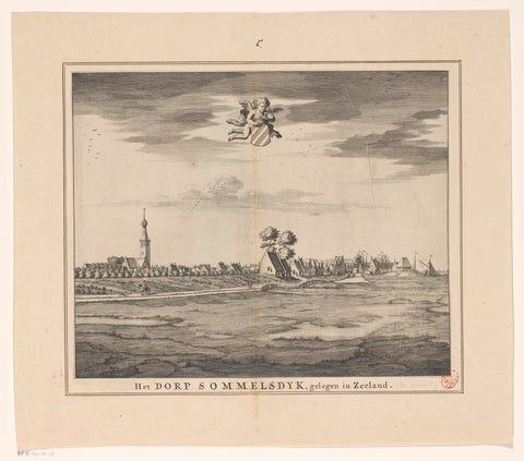 View of Sommelsdijk, anonymous, in or before 1696 Canvas Print