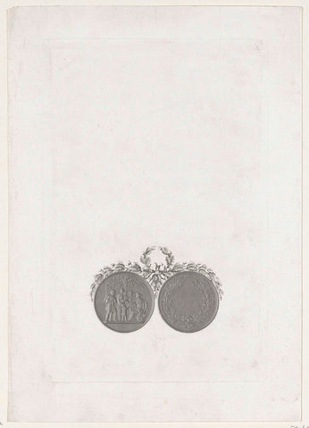 Medal at the fiftieth anniversary of the Society for the Benefit of 't Algemeen, 1834, anonymous, 1834 Canvas Print